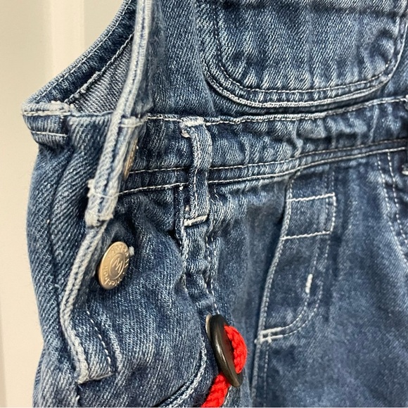 EUC Vintage Weebok 12 Month Denim Short Overalls. Y2K. Yacht. - Picture 7 of 10